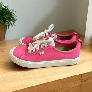 Cariuma OCA Low Top Lemonade Canvas Sneaker Lace Up Slip-On, Womens 8